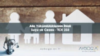 Aile Yükümlülüklerinin İhlali Suçu ve Cezası - TCK 233