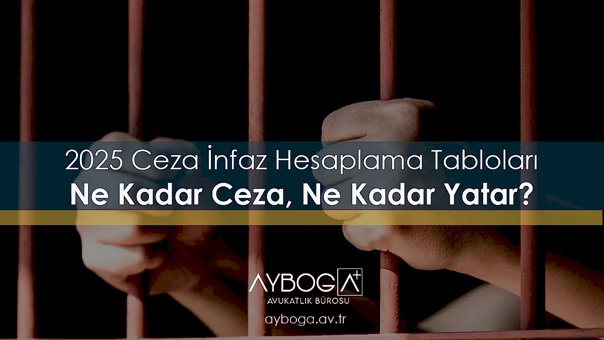 2025 Ceza İnfaz Hesaplama Tabloları: Ne Kadar Ceza, Ne Kadar Yatar?